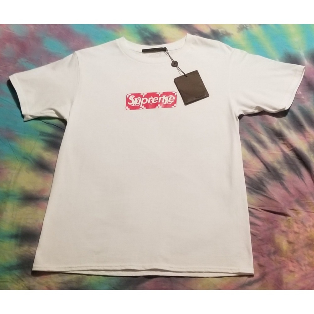 Supreme Louis Vuitton Box-Logo Monogram T-Shirt